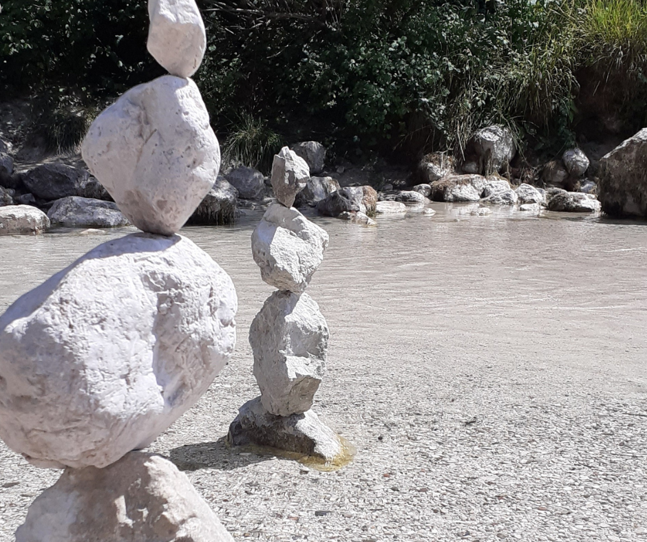 Stone balance, attività di rilassamento e meditazione