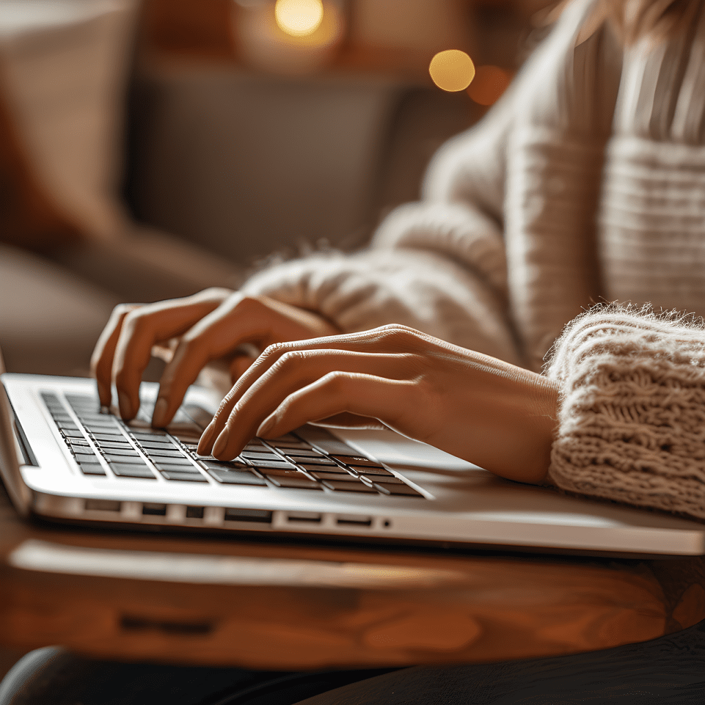 Ragazza che accede all'E-portfolio
